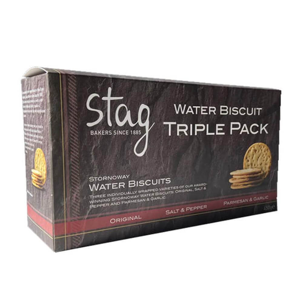 Stag Stornoway Water Biscuit Triple Pack 450g
